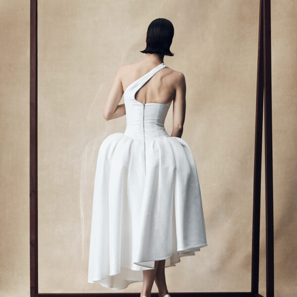 white evening dress