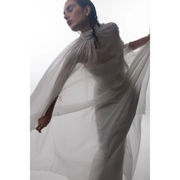 white evening dress