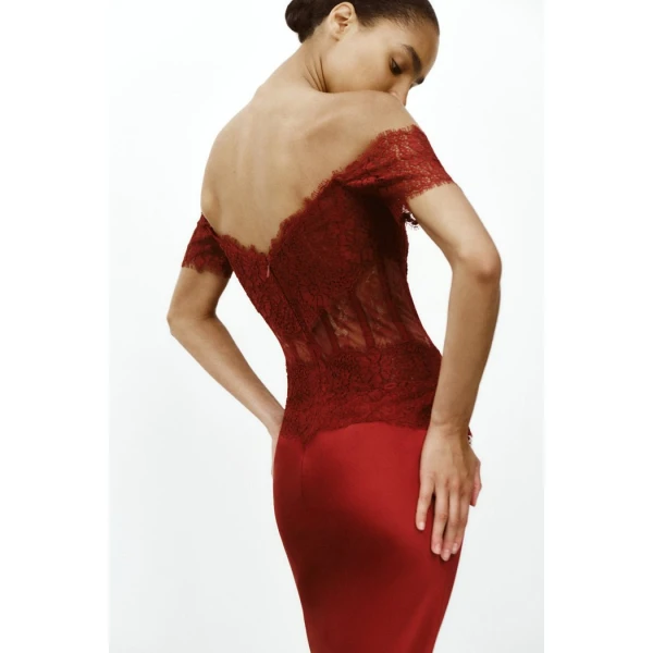 white evening dress