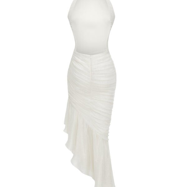 white evening dress