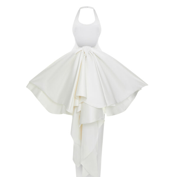 white evening dress