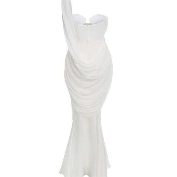 white evening dress