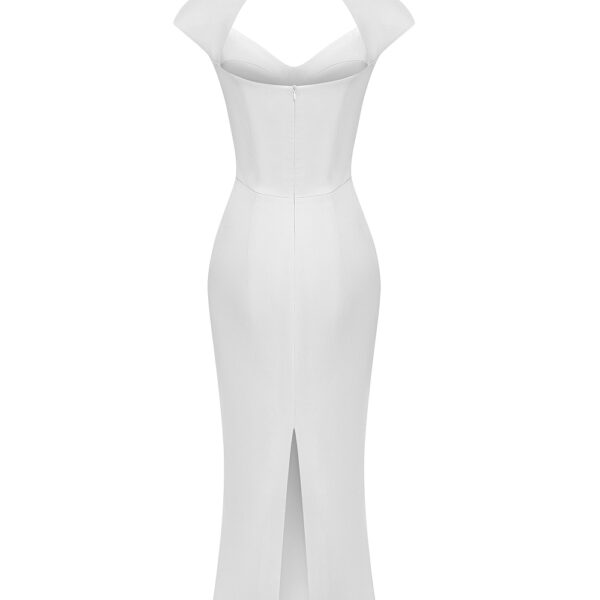 white evening dress