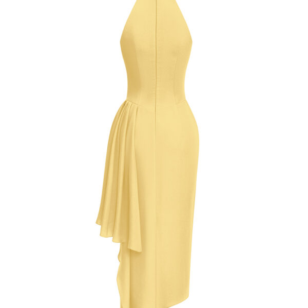 yellow evening dress
