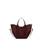 Polène Cyme Mini in Black Cherry Cyme Mini in Black Cherry - Mini Bags - Parisian Luxury Leather Bag at Coveti