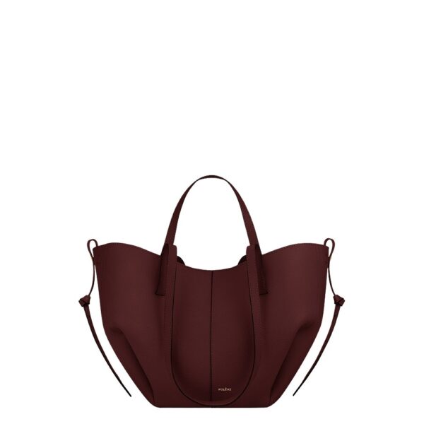 Polène Cyme Mini in Black Cherry Cyme Mini in Black Cherry - Mini Bags - Parisian Luxury Leather Bag at Coveti