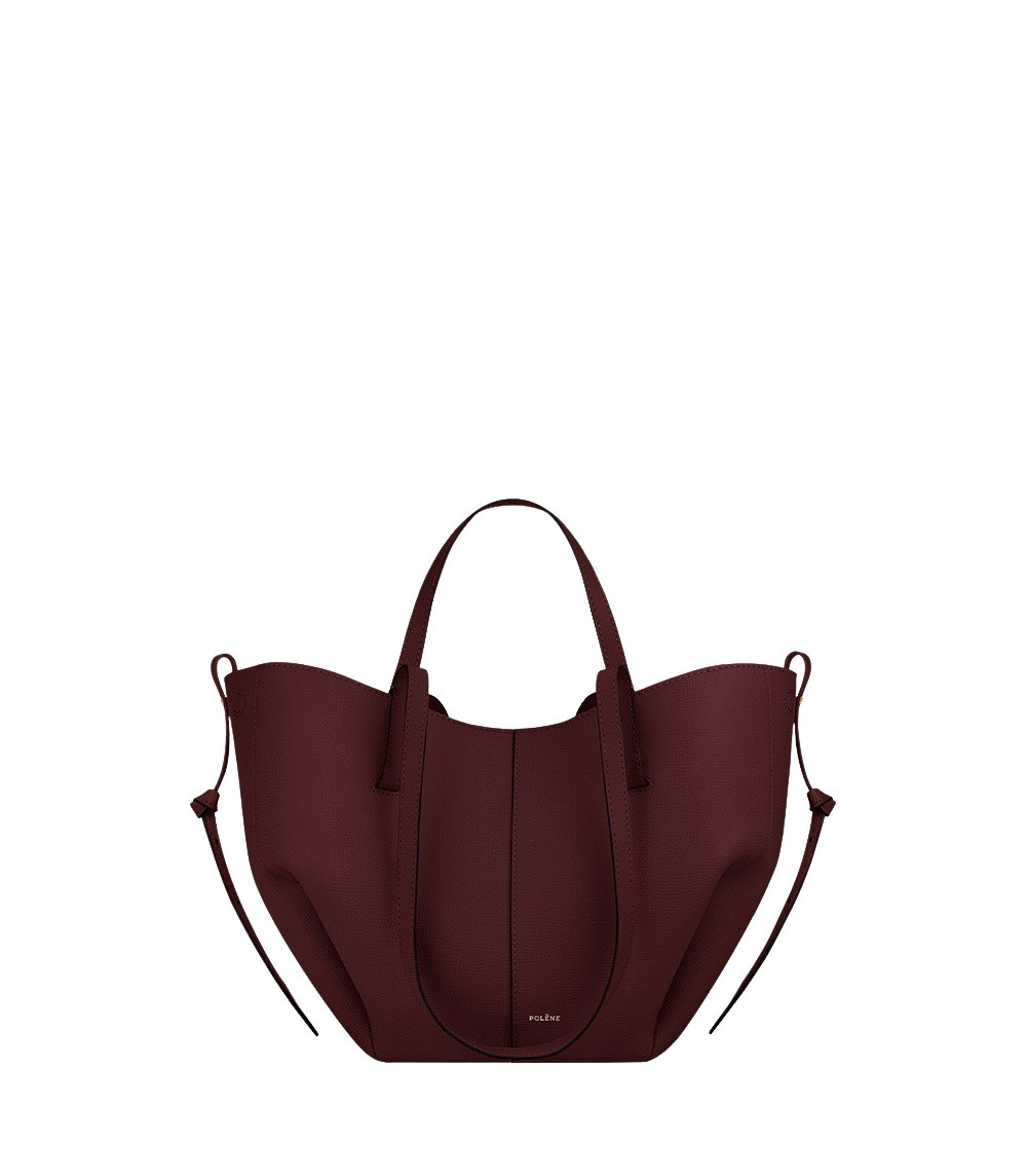 Polène Cyme Mini in Black Cherry Cyme Mini in Black Cherry - Mini Bags - Parisian Luxury Leather Bag at Coveti
