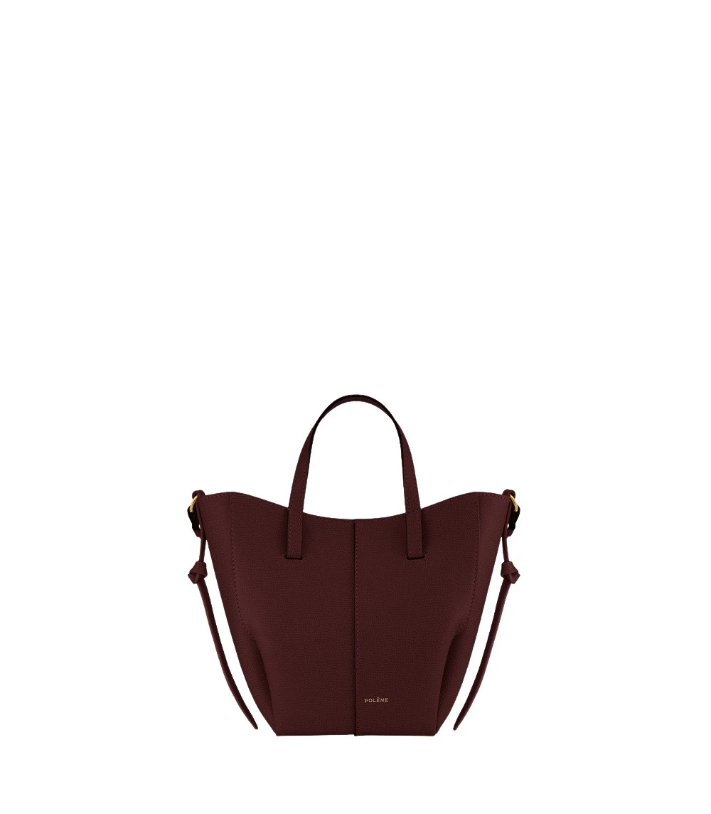 Red-Cyme-Tote-Nano-in-Black-Cherry-collection-coveti95368_nobg Polène Cyme Tote Nano in Black Cherry Cyme Tote Nano in Black Cherry - Mini Bags - Parisian Luxury Leather Bag at Coveti