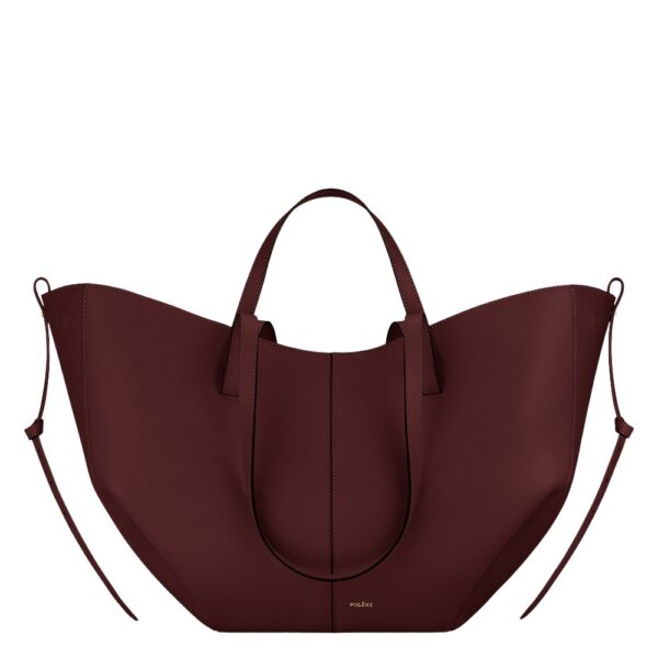 Polène Cyme in Black Cherry Cyme in Black Cherry - Totes & Top-Handle Bags - Parisian Luxury Leather Bag at Coveti