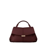 Polène Mokki Mini in Black Cherry Mokki Mini in Black Cherry - Mini Bags - Parisian Luxury Leather Bag at Coveti