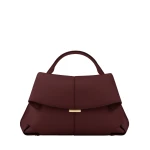Polène Mokki in Black Cherry Mokki in Black Cherry - Shoulder & Crossbody Bags - Parisian Luxury Leather Bag at Coveti