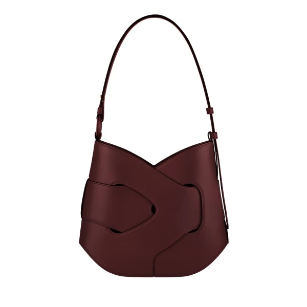 Polene Nodde Hobo in Black Cherry Bag