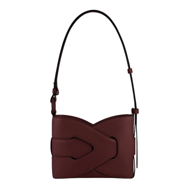 Polène Nodde in Black Cherry Nodde in Black Cherry - Shoulder & Crossbody Bags - Parisian Luxury Leather Bag at Coveti