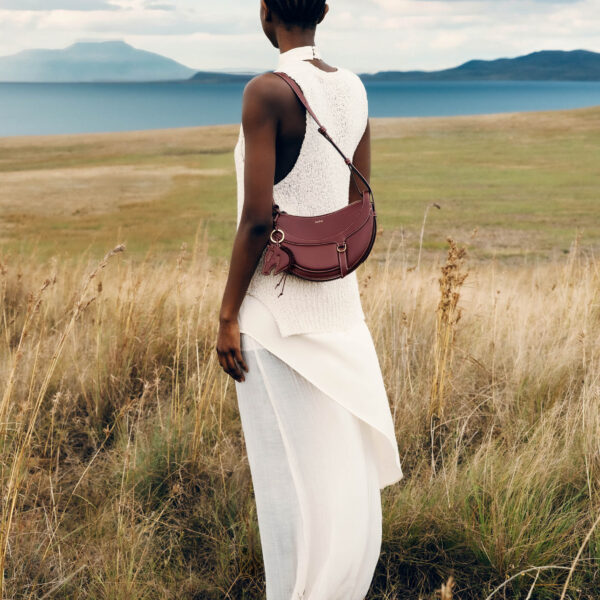 Polène Numéro Dix Galop in Black Cherry Numéro Dix Galop in Black Cherry - Shoulder & Crossbody Bags - Parisian Luxury Leather Bag at Coveti