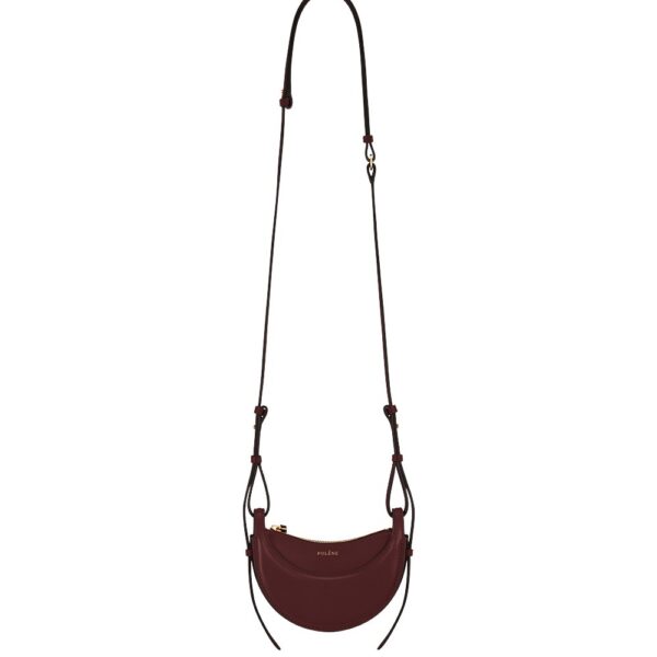 Polène Numéro Dix Micro in Black Cherry Numéro Dix Micro in Black Cherry - Mini Bags - Parisian Luxury Leather Bag at Coveti