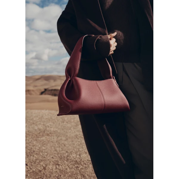 Polene Numéro Neuf East West in Black Cherry Bag, view 2