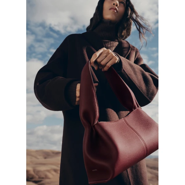 Polene Numéro Neuf East West in Black Cherry Bag, view 3