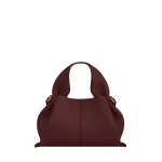 Polène Numéro Neuf Mini in Black Cherry Numéro Neuf Mini in Black Cherry - Mini Bags - Parisian Luxury Leather Bag at Coveti