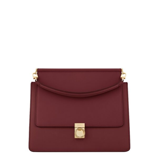Polène Numéro Sept in Burgundy Numéro Sept in Burgundy - Totes & Top-Handle Bags - Parisian Luxury Leather Bag at Coveti
