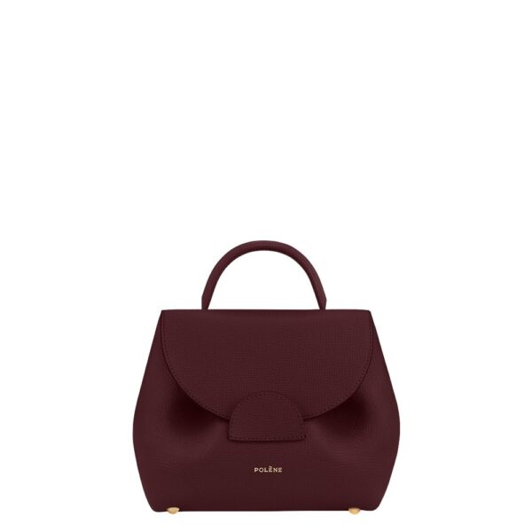 Polène Numéro Un Nano in Burgundy Numéro Un Nano in Burgundy - Mini Bags - Parisian Luxury Leather Bag at Coveti