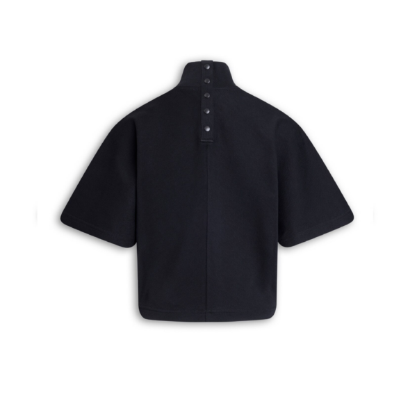 Alaïa Ribbed Cotton High Neck T Shirt - ALAÏA Tops - Laser Cut Luxury - Shop at Coveti