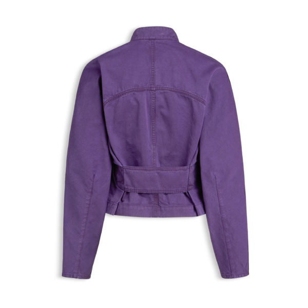 Alaïa Round Denim Jacket - ALAÏA Jackets - Laser Cut Luxury - Shop at Coveti