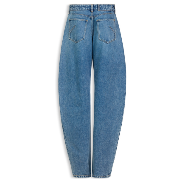 Alaïa Round Denim Jeans - ALAÏA Pants - Laser Cut Luxury - Shop at Coveti