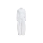Alaïa Round Denim Jumpsuit - ALAÏA Jumpsuit - Laser Cut Luxury - Shop at Coveti