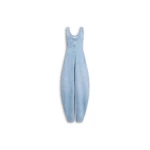 Alaïa Round Denim Jumpsuit - ALAÏA Jumpsuit - Laser Cut Luxury - Shop at Coveti