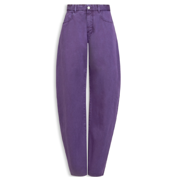 Alaïa Round Denim Pants - ALAÏA Pants - Laser Cut Luxury - Shop at Coveti