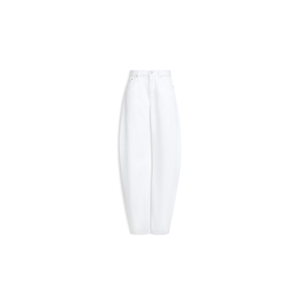 Alaïa Round Denim Pants - ALAÏA Pants - Laser Cut Luxury - Shop at Coveti