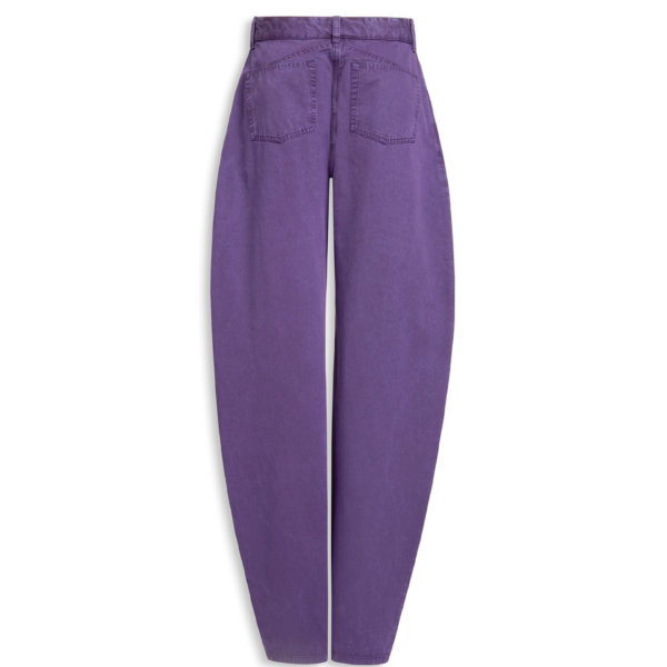 Alaïa Round Denim Pants - ALAÏA Pants - Laser Cut Luxury - Shop at Coveti