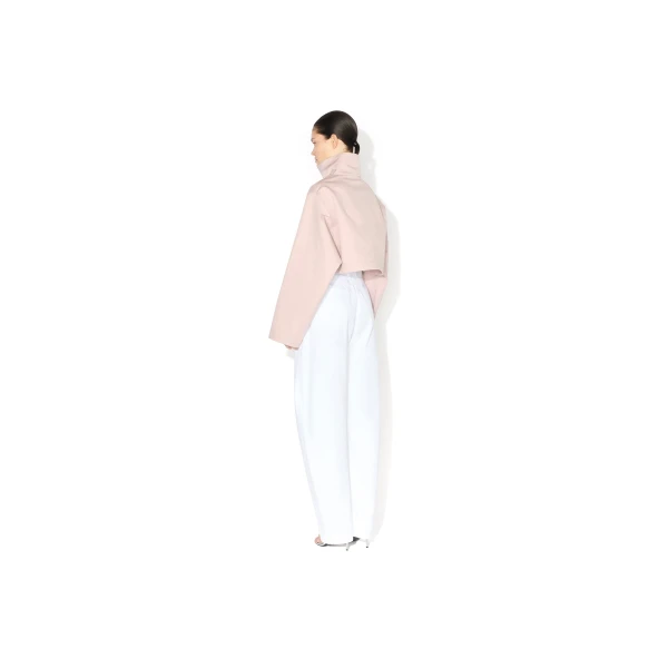 Alaia Round Denim Pants, view 4