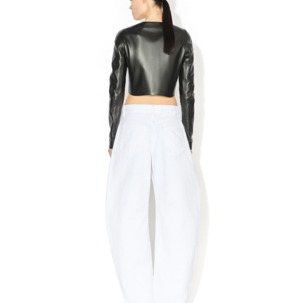 Alaïa Round Denim Pants - ALAÏA Pants - Laser Cut Luxury - Shop at Coveti