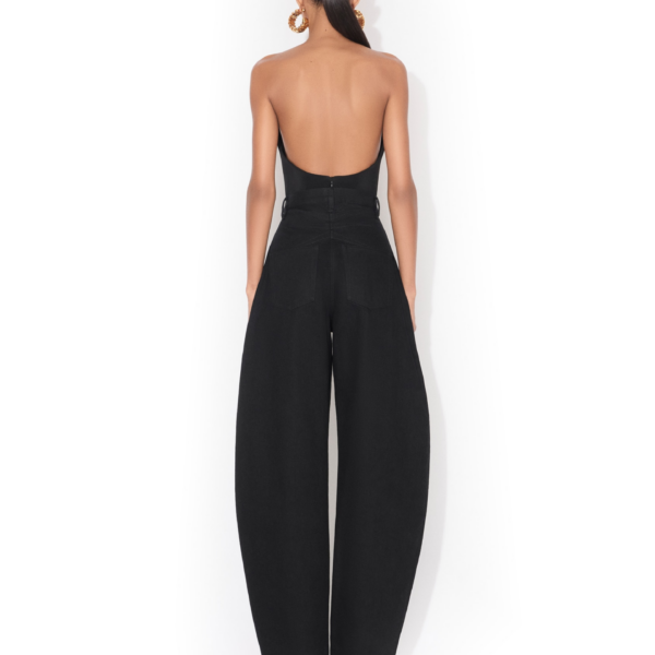 Alaïa Round Jeans In Denim - ALAÏA Pants - Laser Cut Luxury - Shop at Coveti