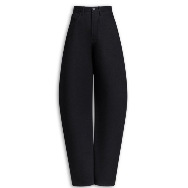 Alaïa Round Jeans In Denim - ALAÏA Pants - Laser Cut Luxury - Shop at Coveti