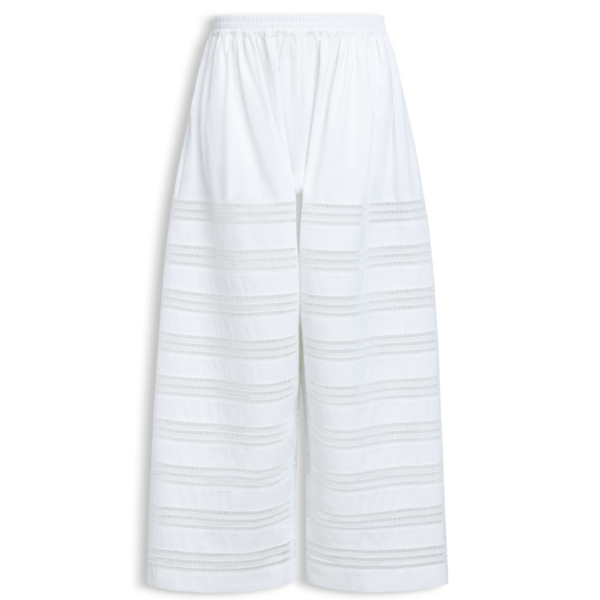 Alaïa Round Poplin Pants - ALAÏA Pants - Laser Cut Luxury - Shop at Coveti