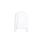 Alaïa Ruched Poplin Blouse - ALAÏA Tops - Laser Cut Luxury - Shop at Coveti