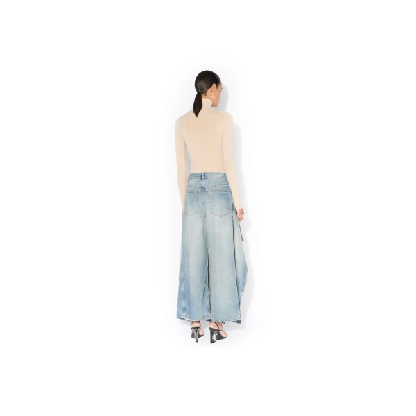 Alaia Ruffle Faded Jeans, view 3