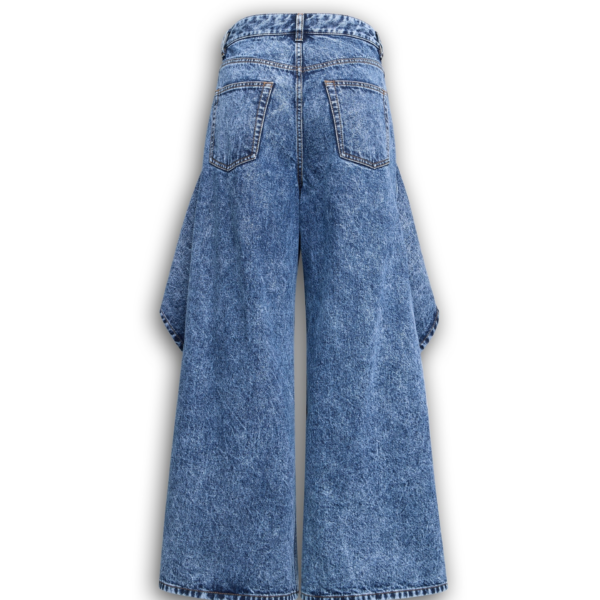 Alaïa Ruffle Jeans - ALAÏA Pants - Laser Cut Luxury - Shop at Coveti