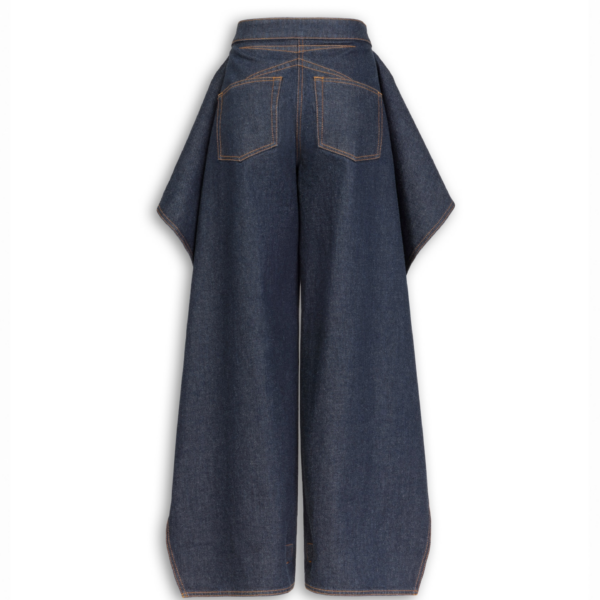 Alaïa Ruffle Jeans - ALAÏA Pants - Laser Cut Luxury - Shop at Coveti
