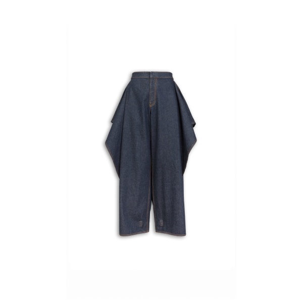 Alaïa Ruffle Jeans - ALAÏA Pants - Laser Cut Luxury - Shop at Coveti