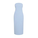 Safiyaa Aerine Midi Dress in Soft Sky - Dresses - Demi-Couture Evening Wear at Coveti