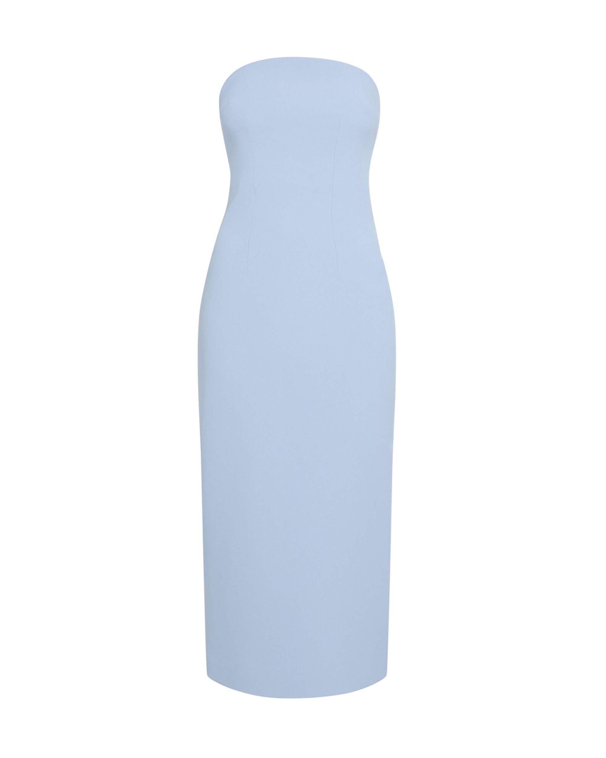 Safiyaa Aerine Midi Dress in Soft Sky - Dresses - Demi-Couture Evening Wear at Coveti