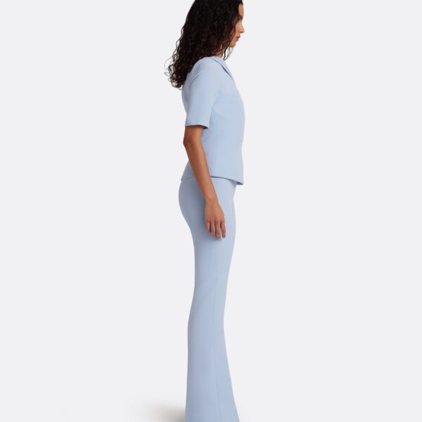 Safiyaa Alexa Soft Sky Trousers - Pants - Demi-Couture Evening Wear at Coveti