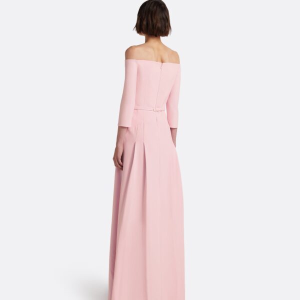 Safiyaa Amadora Long Dress in Lychee - Dresses - Demi-Couture Evening Wear at Coveti