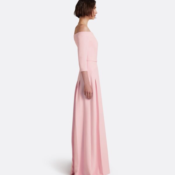 Safiyaa Amadora Long Dress in Lychee - Dresses - Demi-Couture Evening Wear at Coveti