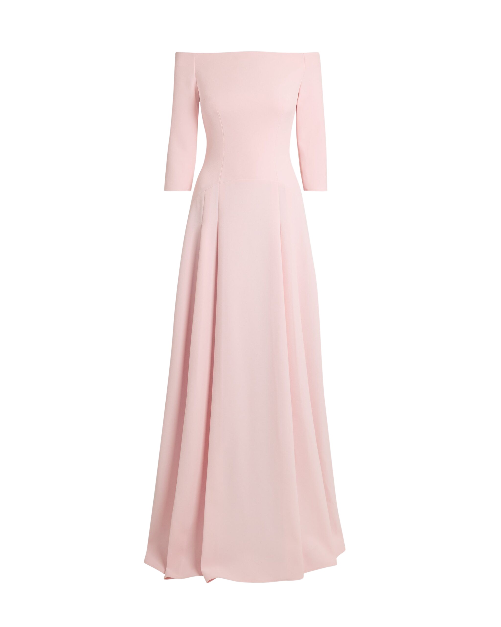 Safiyaa Amadora Long Dress in Lychee - Dresses - Demi-Couture Evening Wear at Coveti