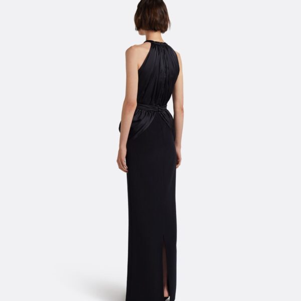 Safiyaa Amereis Long Dress in Black - Dresses - Demi-Couture Evening Wear at Coveti