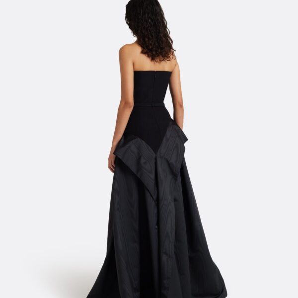 Safiyaa Anneline Long Dress in Black - Dresses - Demi-Couture Evening Wear at Coveti